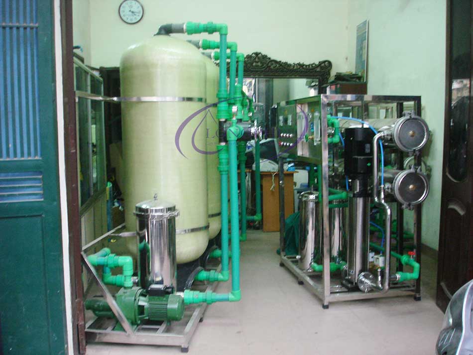 Hệ thống lọc nước tinh khiết R.O công suất 1000l/h