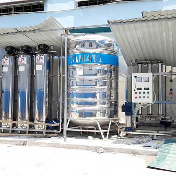Hệ thống lọc nước tinh khiết R.O 2 cấp 500 lít/h dùng trong sản xuất dược phẩm