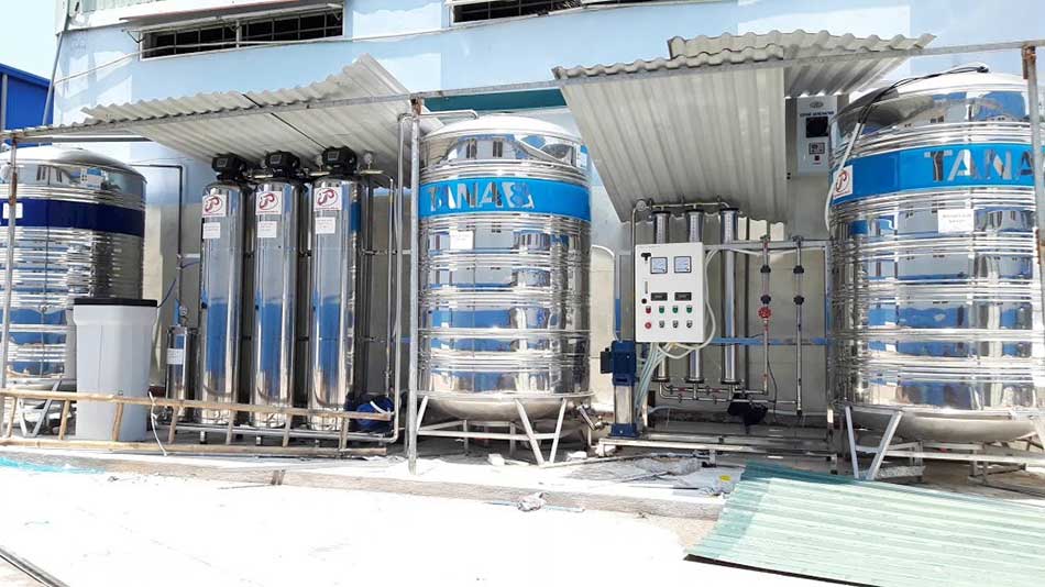 Hệ thống lọc nước tinh khiết R.O 2 cấp 500 lít/h dùng trong ngành dược