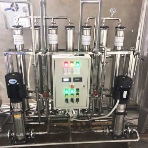 Hệ thống xử lý nước DI công suất 1000l/h | Kết hợp công nghệ khử khoáng R.O – DI