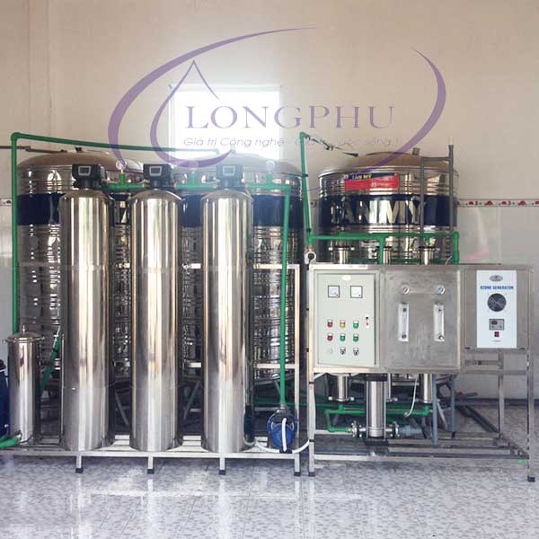 Hệ thống lọc nước tinh khiết RO 2 cấp công suất 1000 lít/giờ