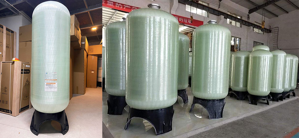 Cột lọc áp lực Composite 1865 hãng sản xuất HY sử dụng trong hệ thống xử lý nước